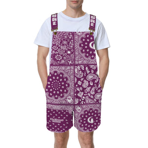 BANDANA MIX Unisex Shorts Suspender Jumpsuit