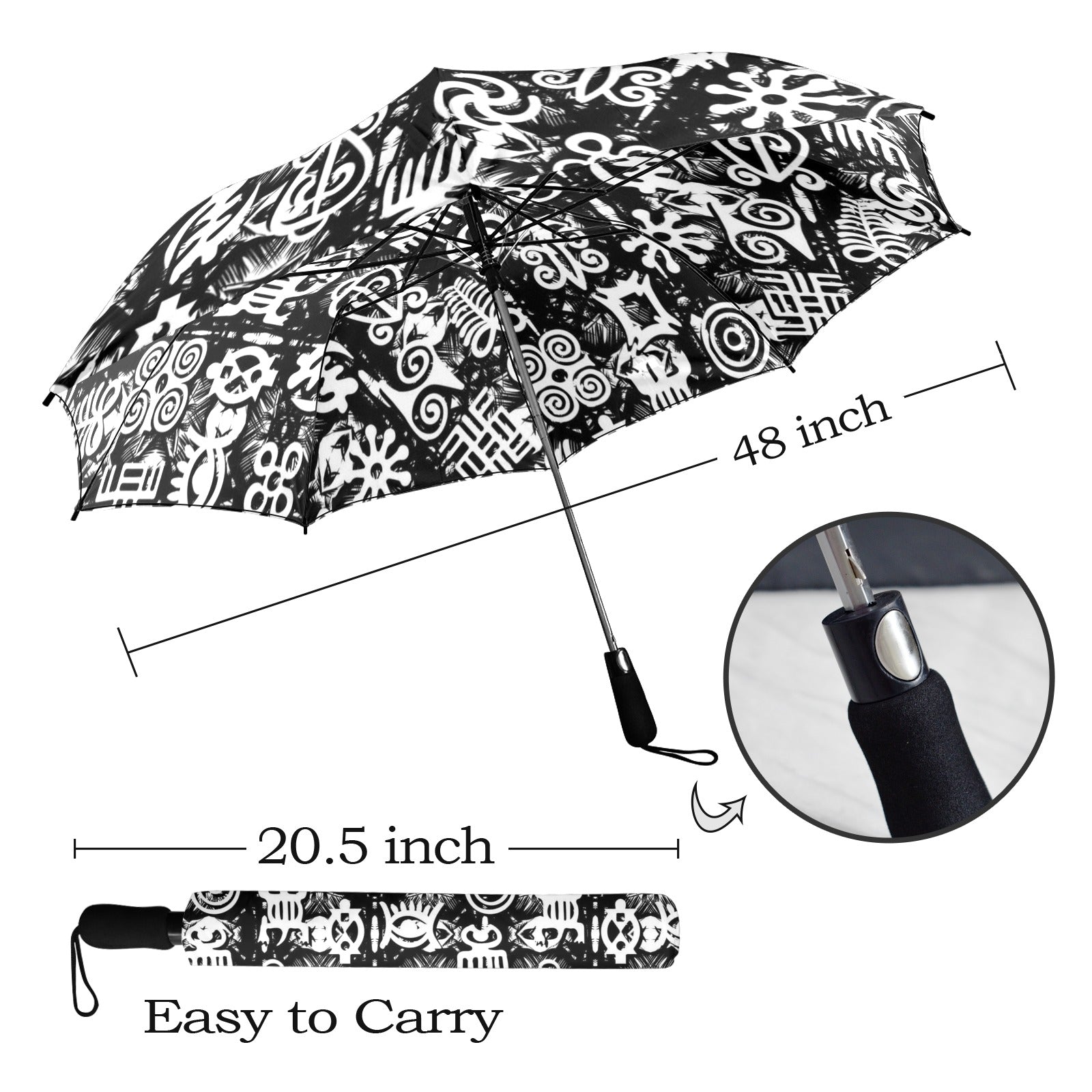 ADINKRA MX Semi-Automatic Foldable Umbrella