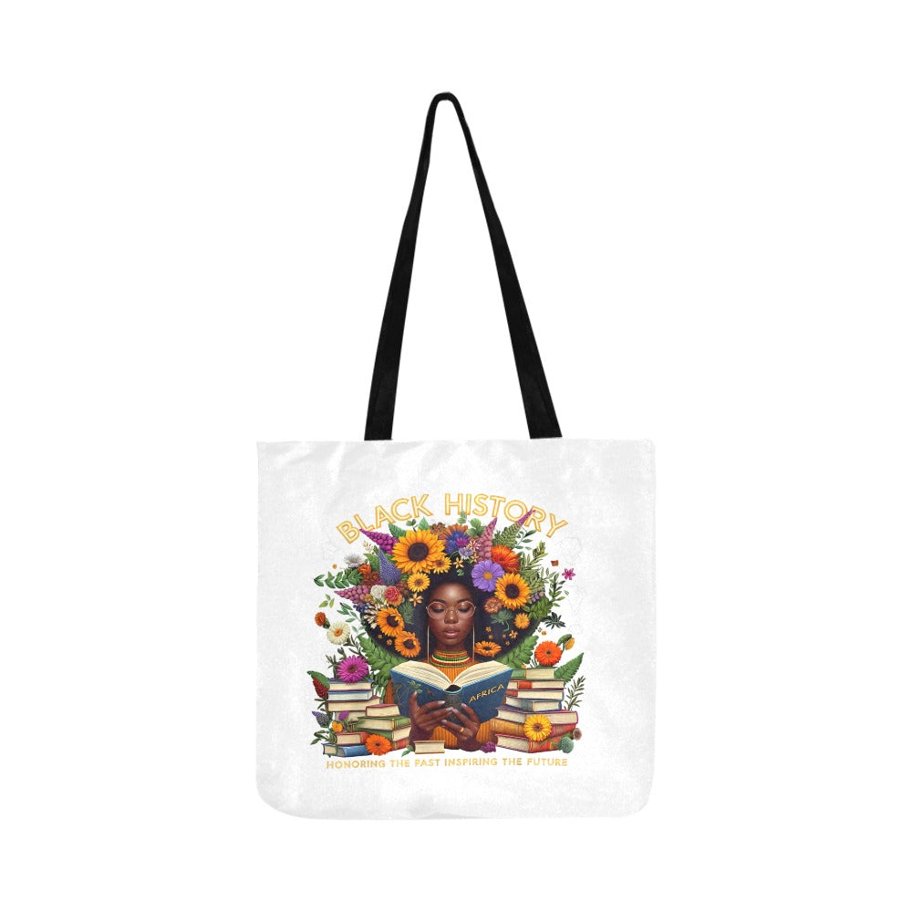 BLACC HISTORY FLOWER Reusable Shopping Bag