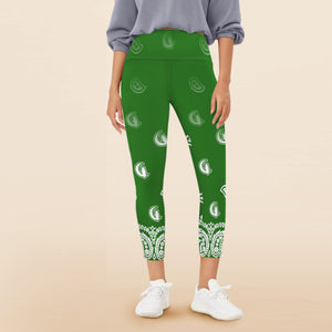 BANDANA GRADIENTWomen's High Waist Pockets Yoga Leggings