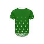 BANDANA GRADIENT Men's Curved Hem T-Shirt