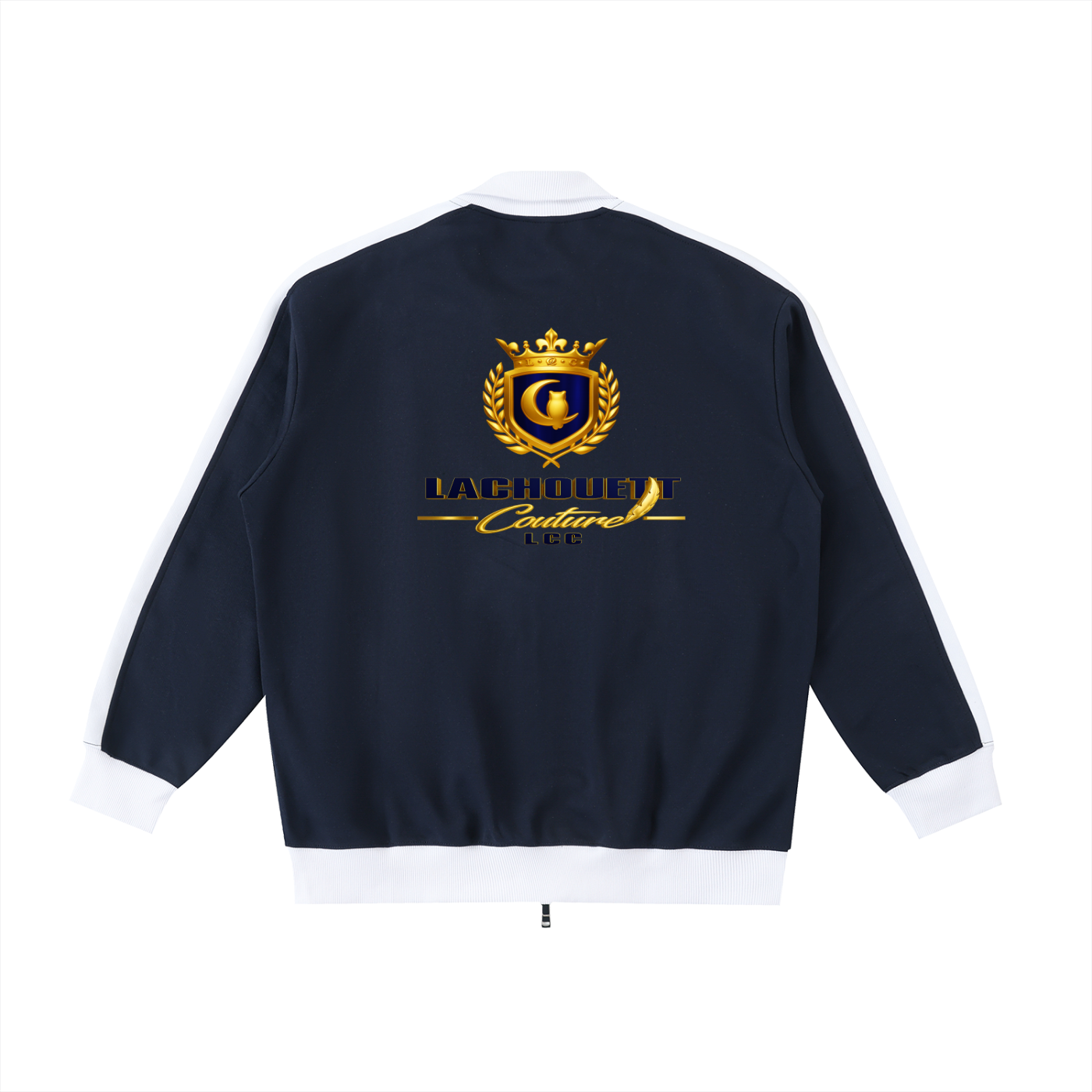 LCC ROYALTY Contrast Trim Stand Collar Jacket