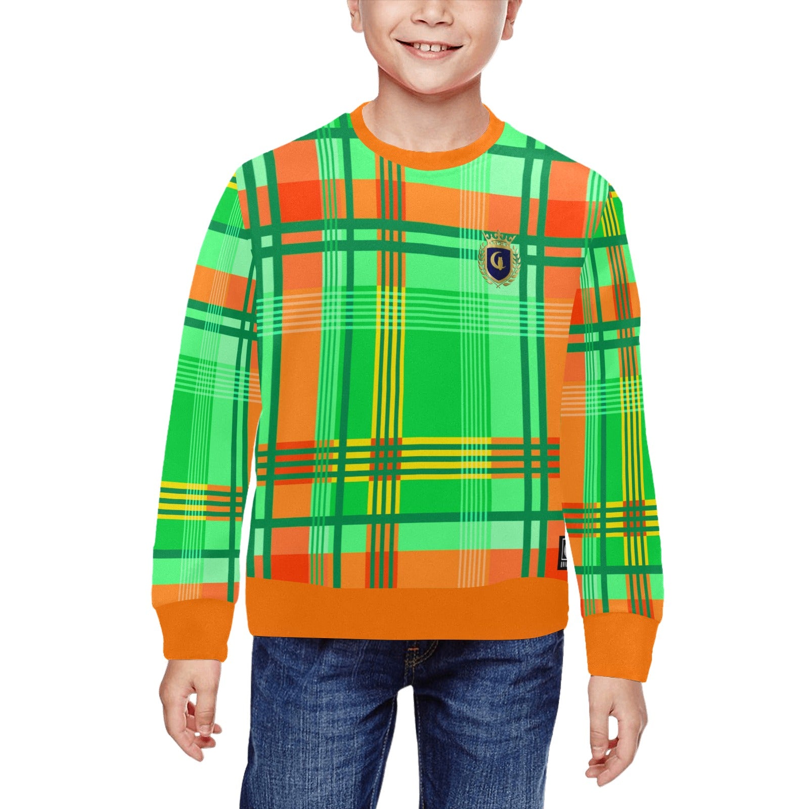 MADRAS Crewneck Sweatshirt for Kids