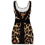 CHEETAH ANKH Sunmer Bodycon Tank  Dress