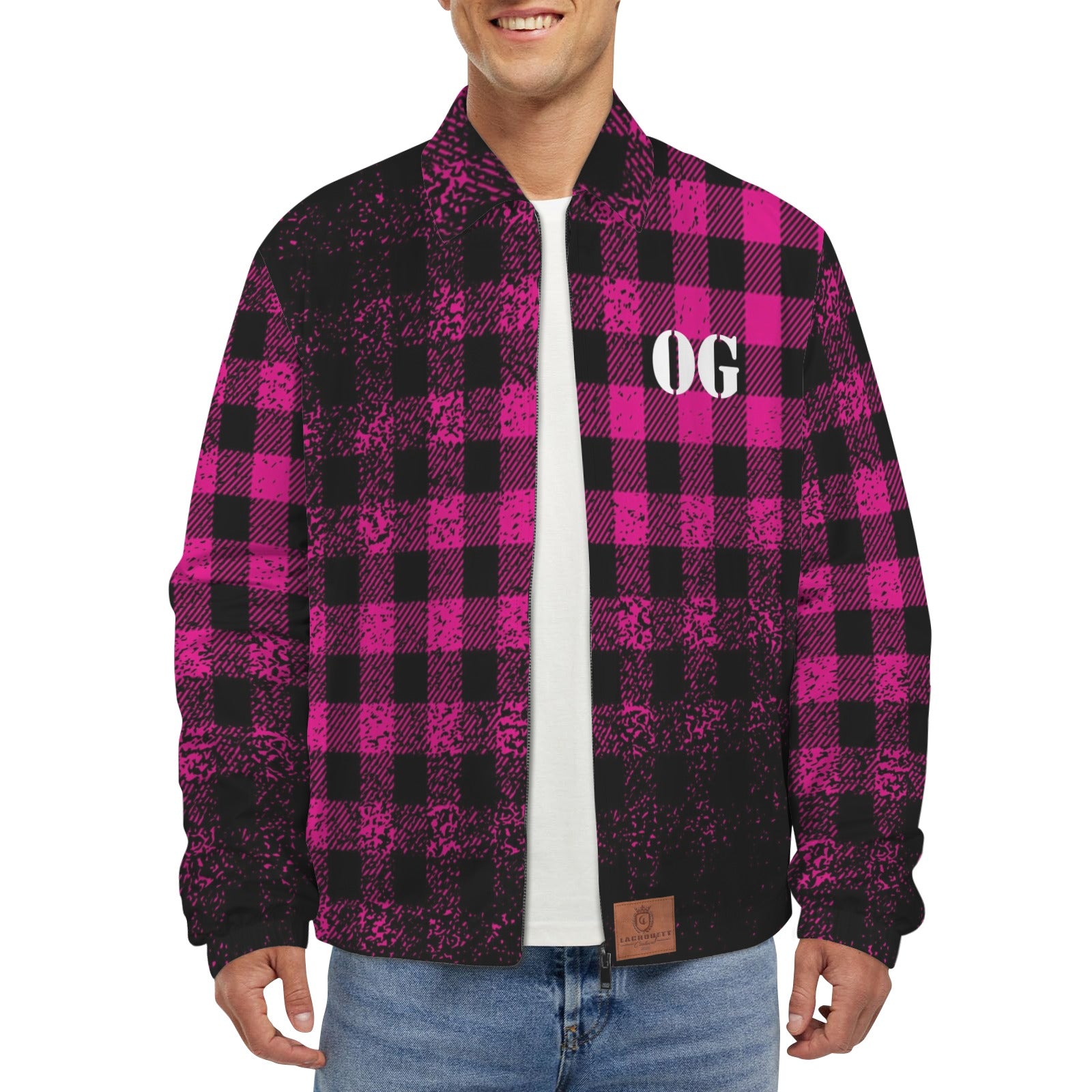 JUST KEEPIN GANGSTA Men's  Collar Jacket