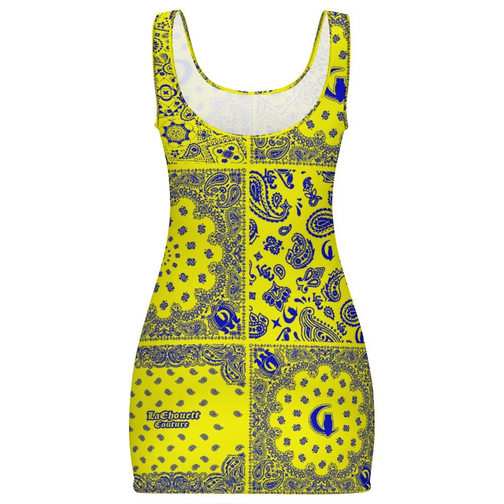 BANDANA MIX SLAUSON Sunmer Basic Bodycon Tank  Dress sheath