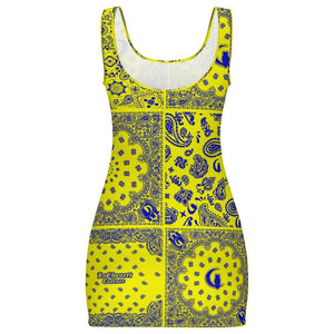 BANDANA MIX SLAUSON Sunmer Basic Bodycon Tank  Dress sheath