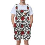 ROSES Unisex Shorts Suspender Jumpsuit