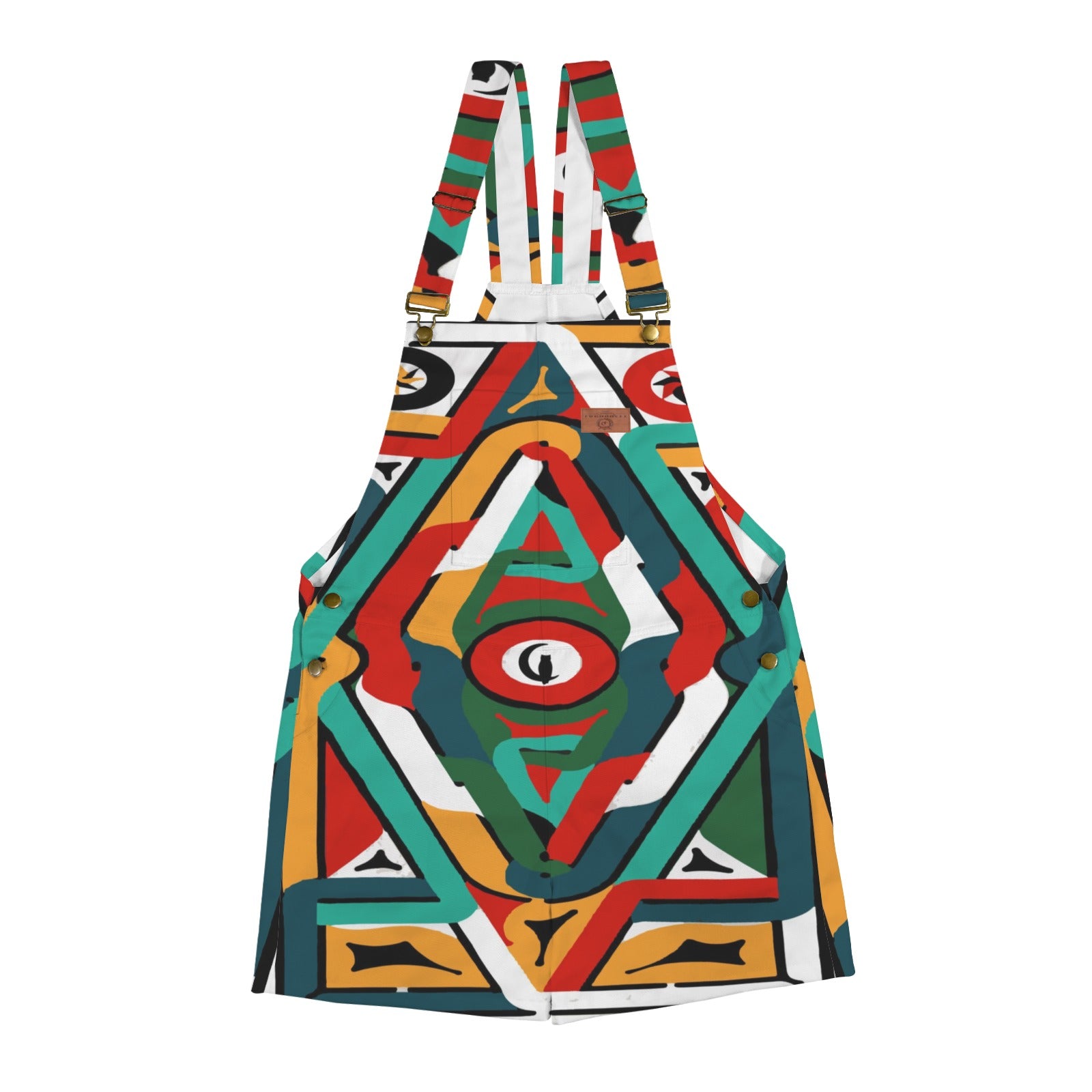 TEMBE ART1 Unisex Shorts Suspender Jumpsuit