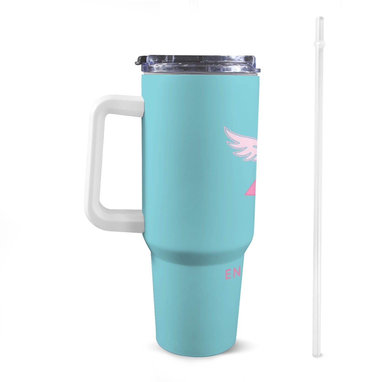 CONTRE LE CANCER 40oz Tumbler with White Handle