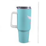 CONTRE LE CANCER 40oz Tumbler with White Handle