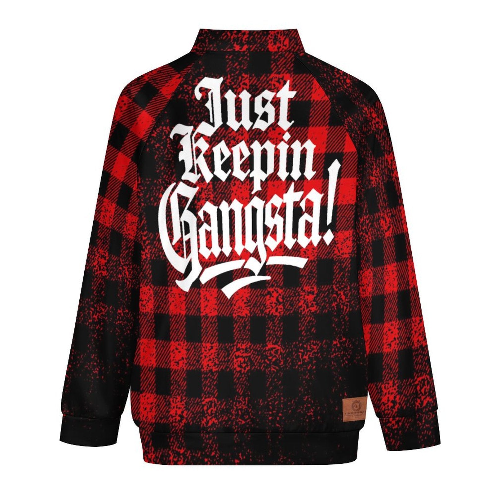 JUST KEEPIN GANGSTA Men's Raglan Sleeve