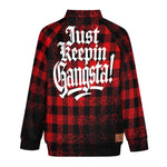 JUST KEEPIN GANGSTA Men's Raglan Sleeve