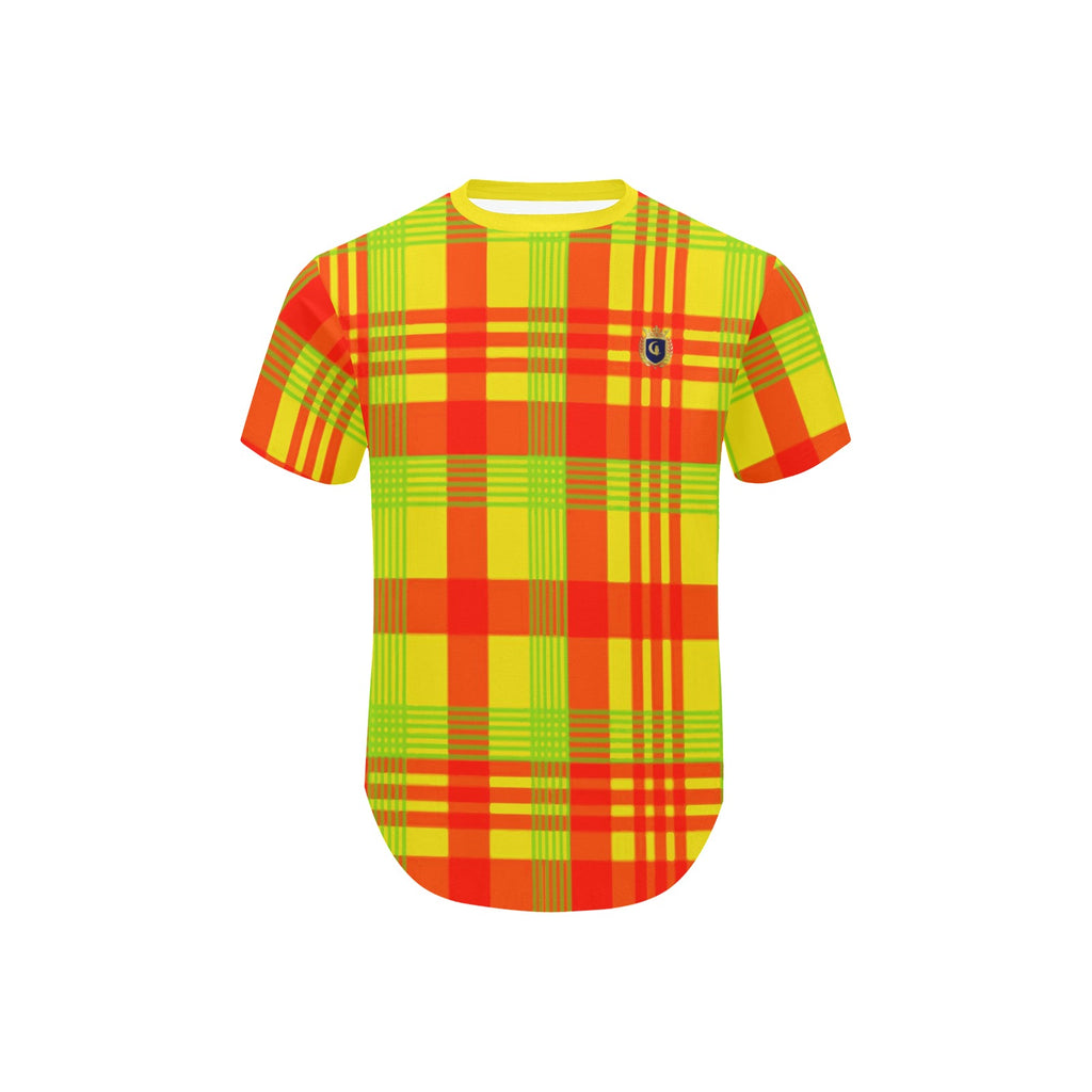 MADRAS Men's Curved Hem T-Shirt