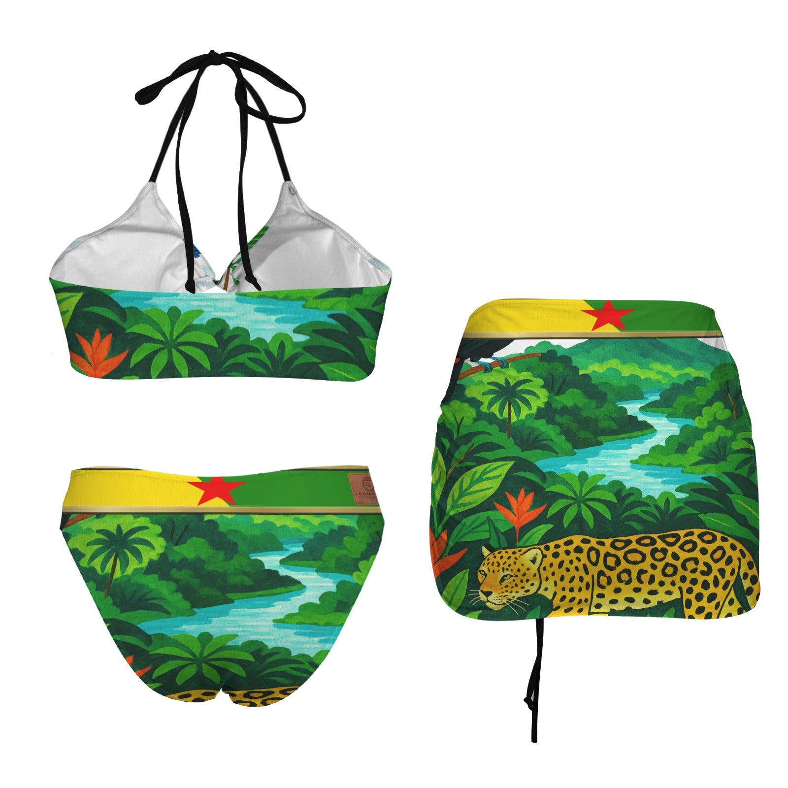 GUYANE AMAZONIE Three-Piece Swimsuit Skirt