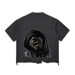 BROOKLYN ZOO Snow Wash Raw-Hem Boxy T-shirt