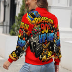 RAISED ON 90's Women's Zipper Jacket