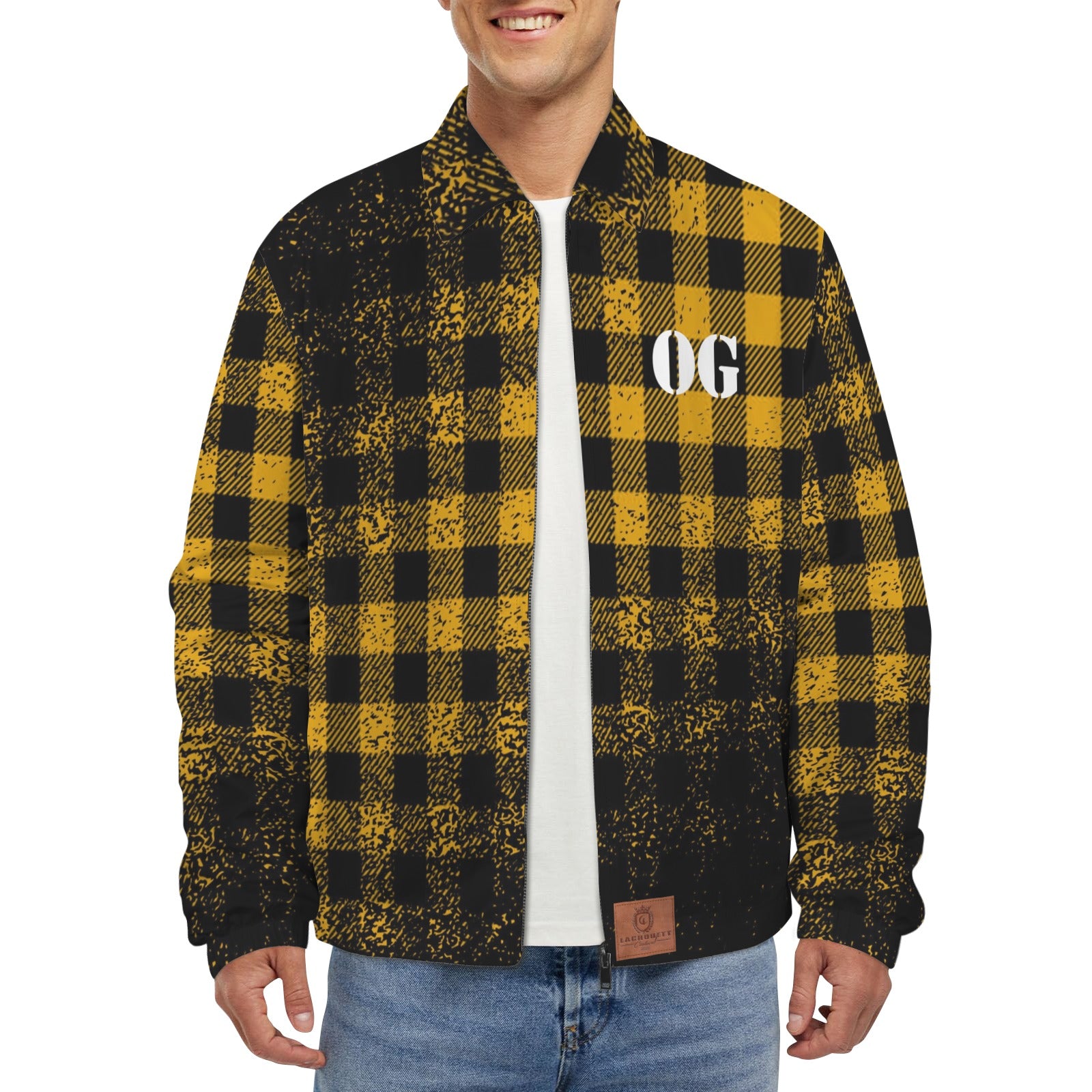 JUST KEEPIN GANGSTA Men's  Collar Jacket