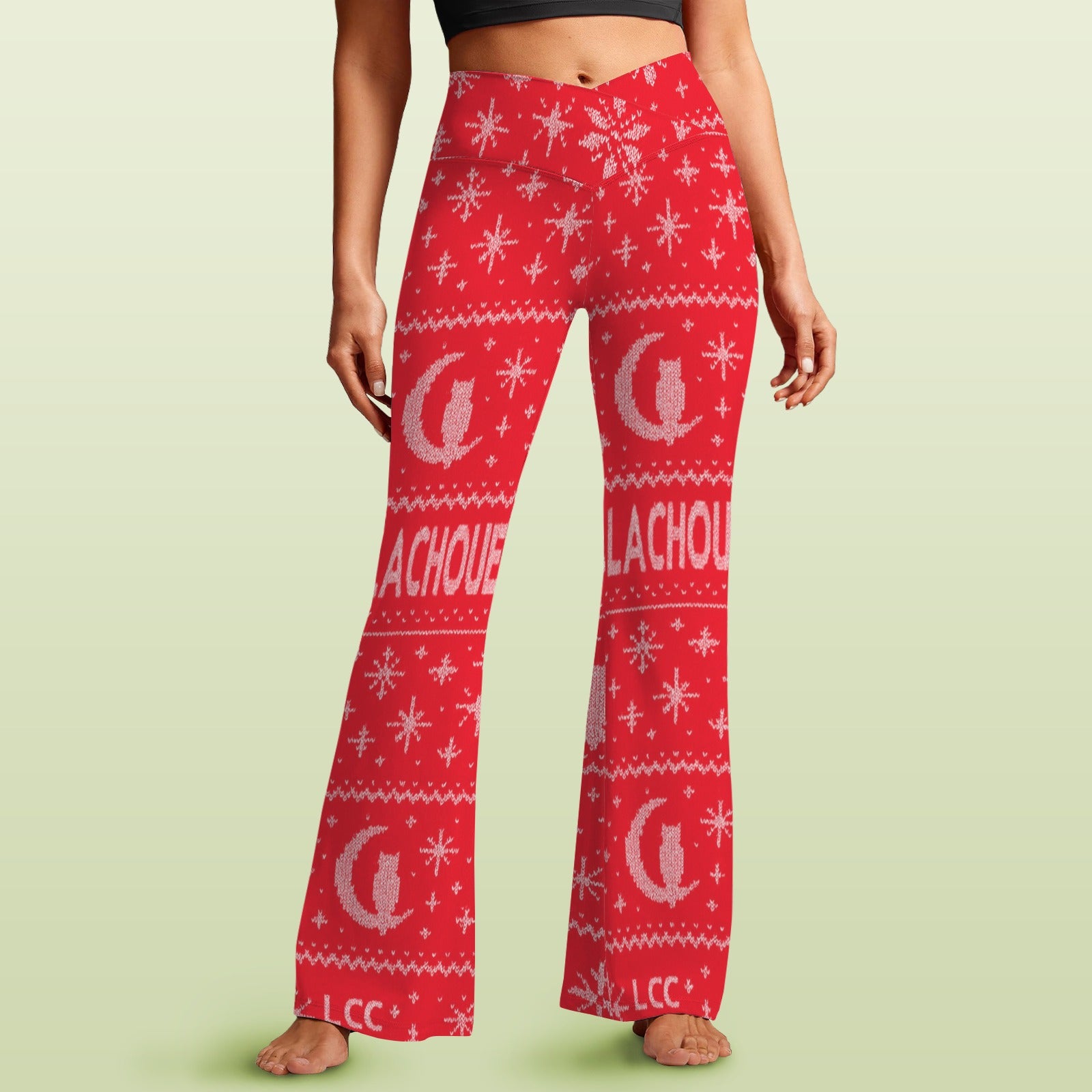 UGLY XMASHigh Waist Crossover Leggings