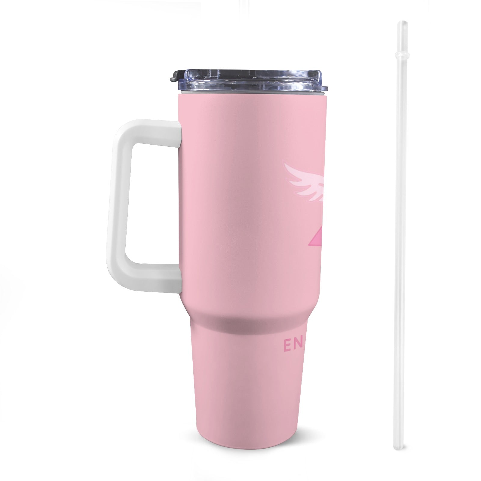 CONTRE LE CANCER 40oz Tumbler with White Handle