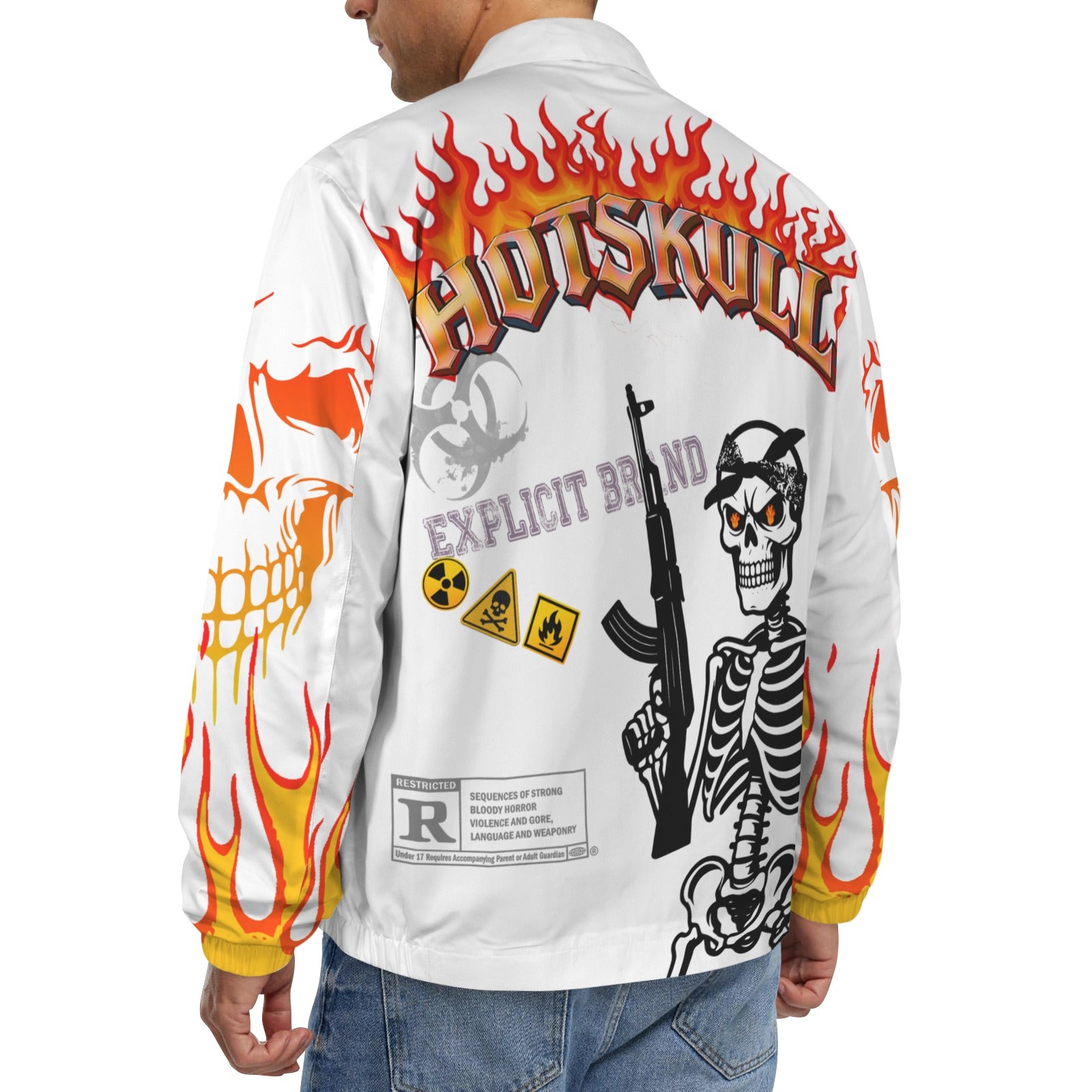 HOTSKULL Men's Turn-Down Collar Jacket