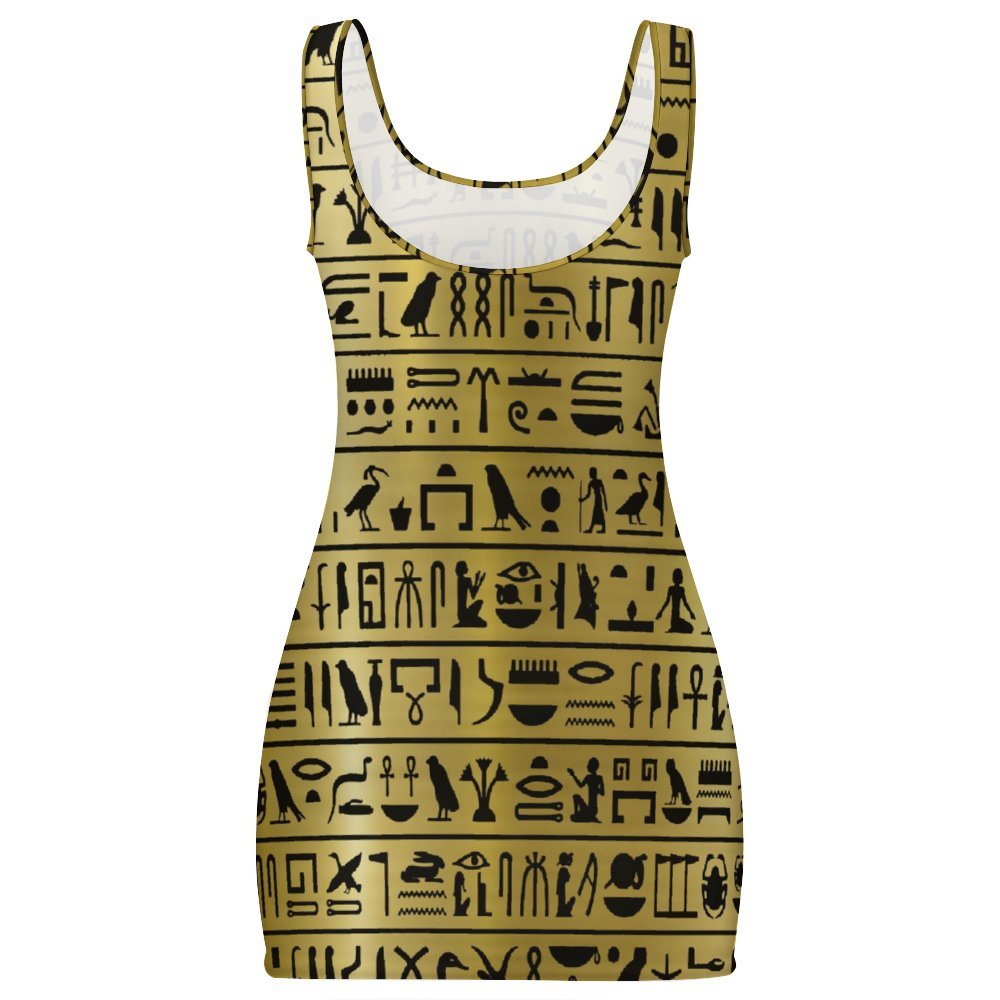 HIEROGLYPH GOLDIE Sunmer Bodycon Tank  Dress