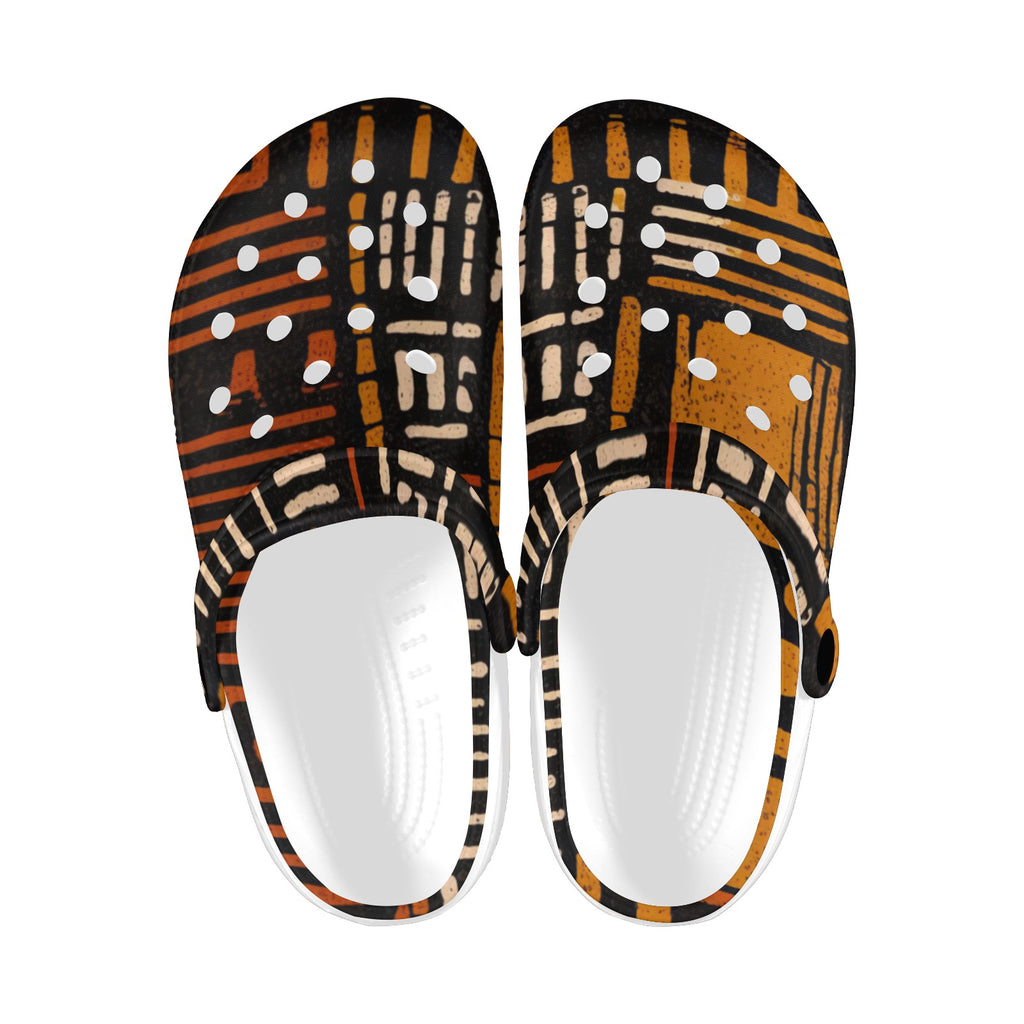 AFRICAN MIDCLOTH Clogs for Adults