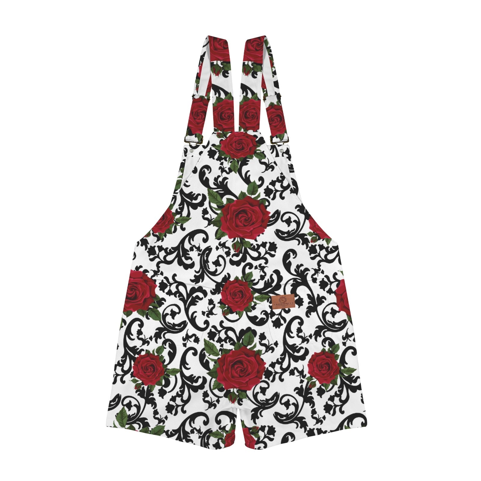 ROSES Unisex Shorts Suspender Jumpsuit