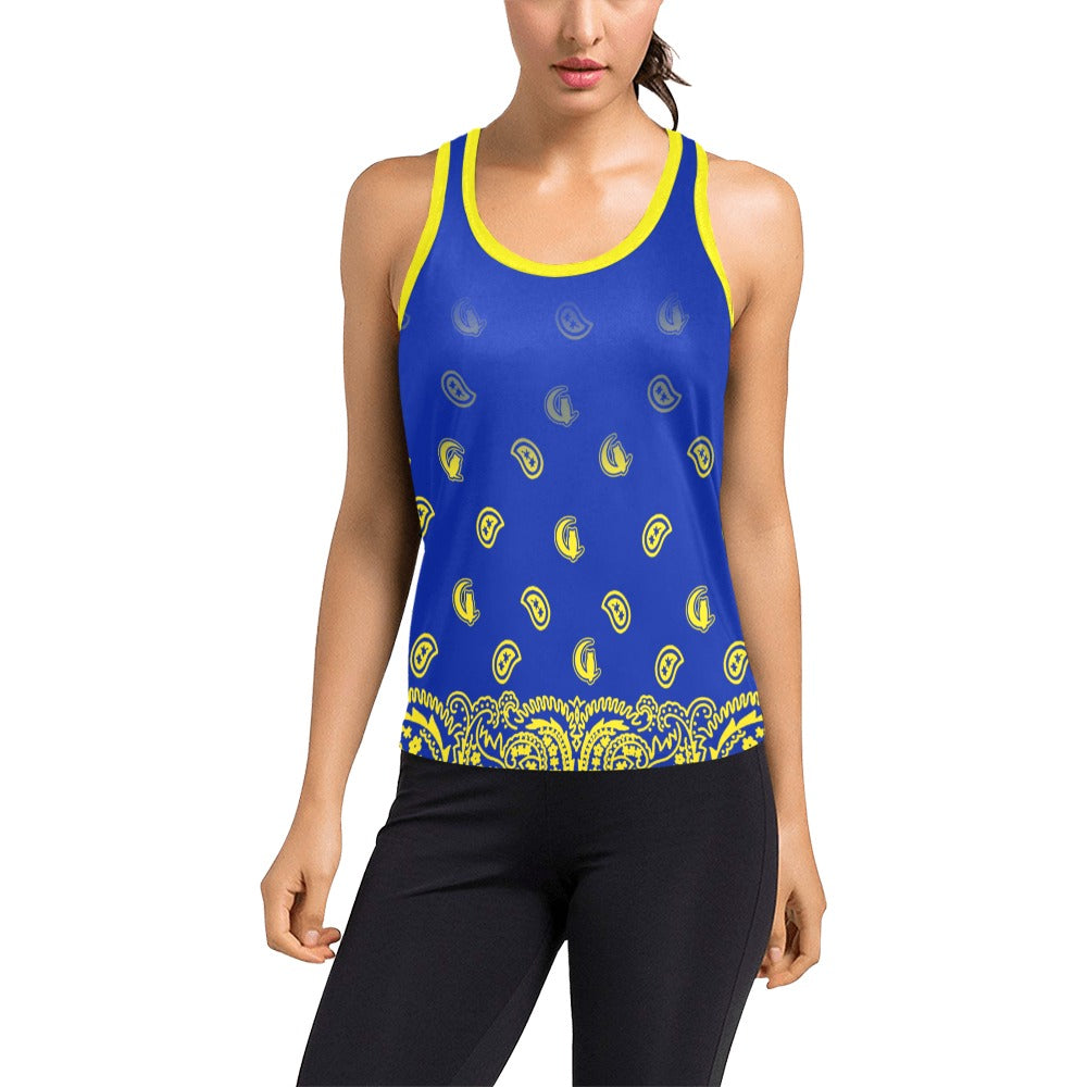 BANDANA GRADIENT Women's Racerback Tank Top
