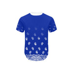 BANDANA GRADIENT Men's Curved Hem T-Shirt