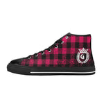 DUSTY PLAID Kids' High Top Canvas Shoes