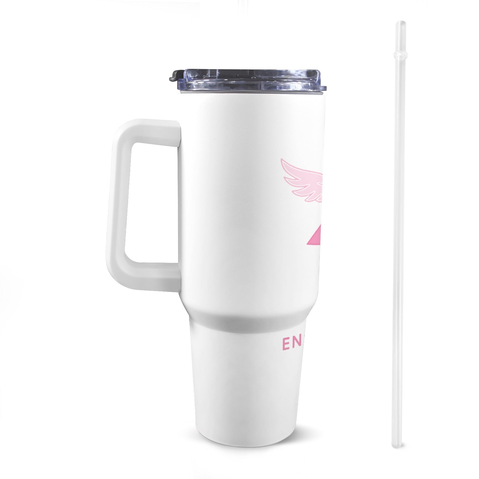 CONTRE LE CANCER 40oz Tumbler with White Handle