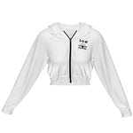 LCC VS CULTURE VULTURE WHT Cropped zipper coat