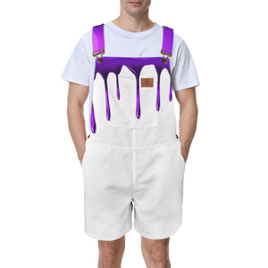 LEAN DRINK Unisex Shorts Suspender Jumpsuit