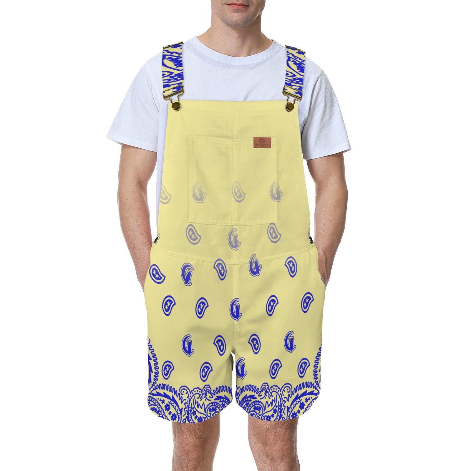 BANDANA GRADIENT Unisex Shorts Suspender Jumpsuit