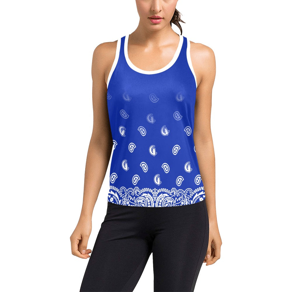 BANDANA GRADIENT Women's Racerback Tank Top