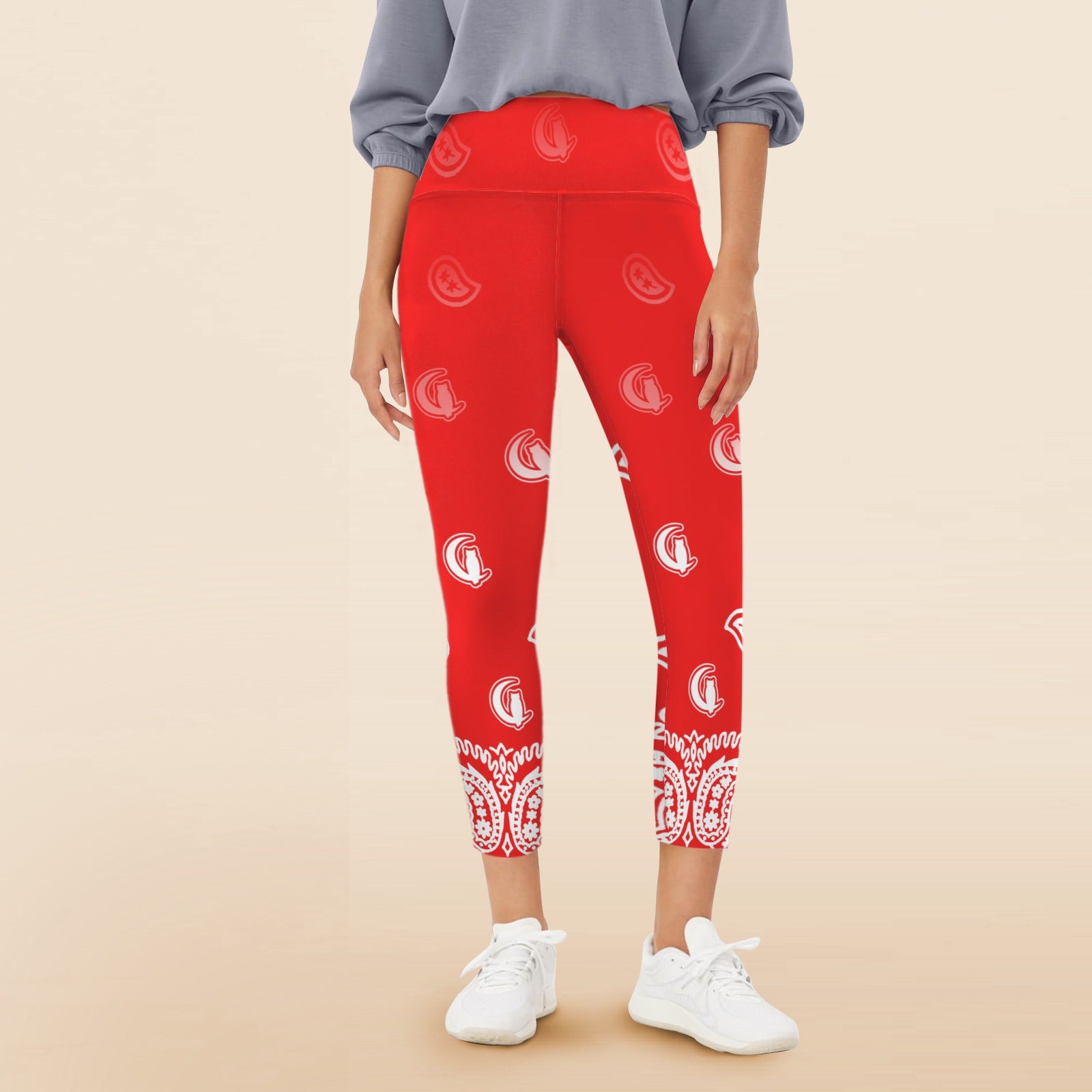 BANDANA GRADIENTWomen's High Waist Pockets Yoga Leggings