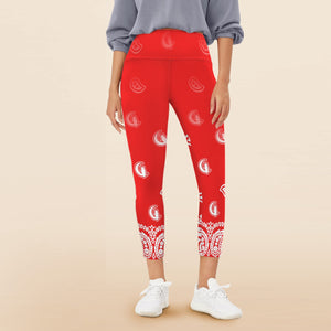 BANDANA GRADIENTWomen's High Waist Pockets Yoga Leggings