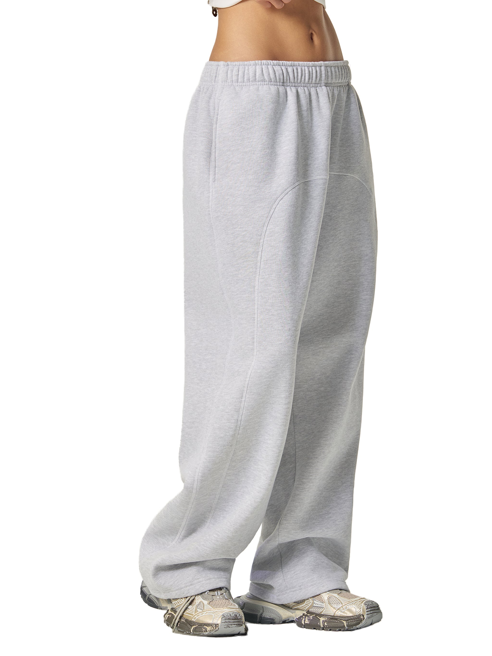 LCC SPORT Contrast-Stitched Fleece Sweatpants