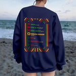HAPPY KWANZAA Women's Drop Shoulder Sweatshirt|DTF