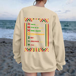HAPPY KWANZAA Women's Drop Shoulder Sweatshirt|DTF