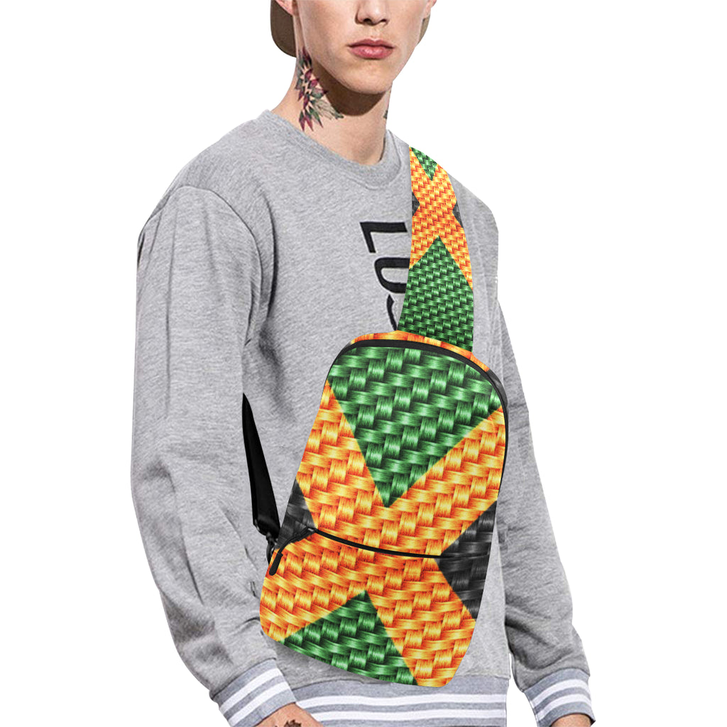 JAMAICA FLAG Chest Bag (Model 1678)