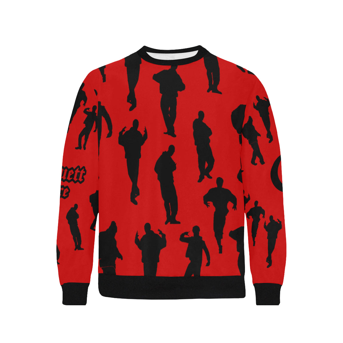 B-WALK Men's Rib Cuff Crew Neck Sweatshirt