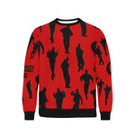 B-WALK Men's Rib Cuff Crew Neck Sweatshirt