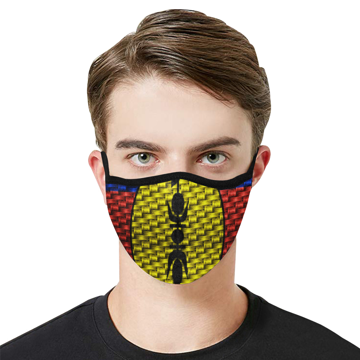 NOUVELLE CALEDONIE FLAG Mouth Mask in One Piece (2 Filters Included)