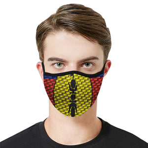 NOUVELLE CALEDONIE FLAG Mouth Mask in One Piece (2 Filters Included)