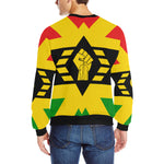 FIST UP RBG Men's Rib Cuff Crew Neck Sweatshirt