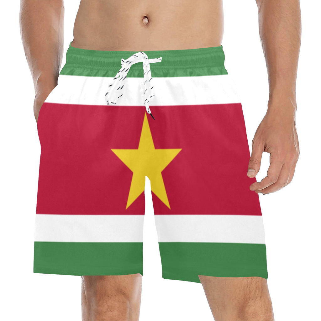 DIASPORA ENG/DUTCH Men's Mid-Length Beach Shorts