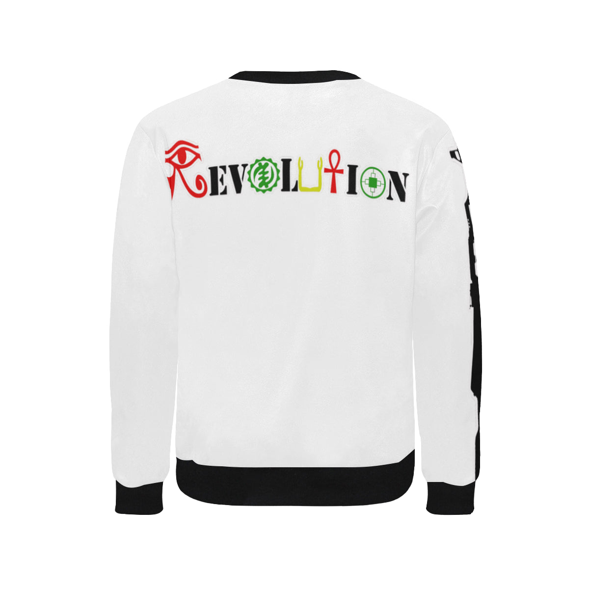 REVOLUTION Men's Rib Cuff Crew Neck Sweatshirt