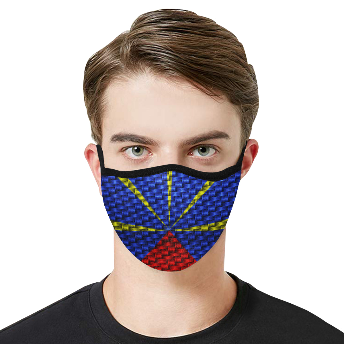 LA REUNION FLAG Mouth Mask in One Piece (2 Filters Included)